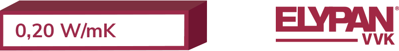 transmittanza materiali epoliuretano espanso con rivestimenti permeabili - Elypan VVK - 0,20 W/mK